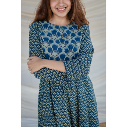 The Indian Ethnic Co. Gamini Ajrakh Cotton Kurta