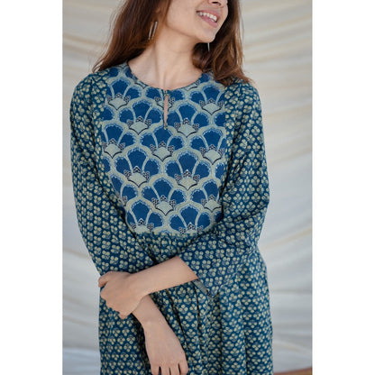 The Indian Ethnic Co. Gamini Ajrakh Cotton Kurta