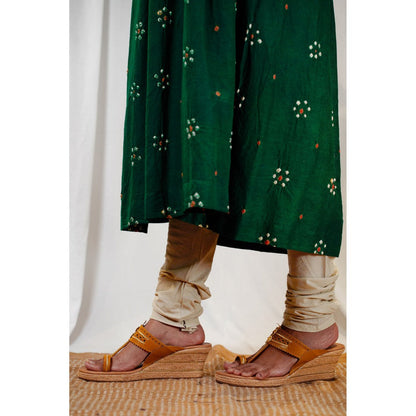The Indian Ethnic Co. Parisha Bandhani Cotton Kurta