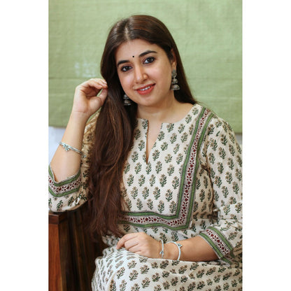 The Indian Ethnic Co. Asin Bagru Cotton Kurta
