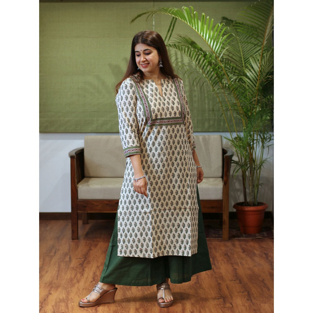 The Indian Ethnic Co. Asin Bagru Cotton Kurta