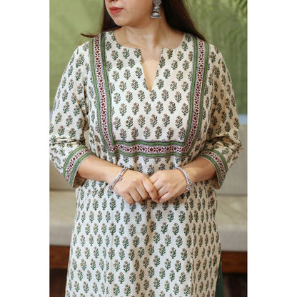 The Indian Ethnic Co. Asin Bagru Cotton Kurta