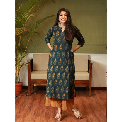 The Indian Ethnic Co. Kiya Ajrakh Cotton Kurta