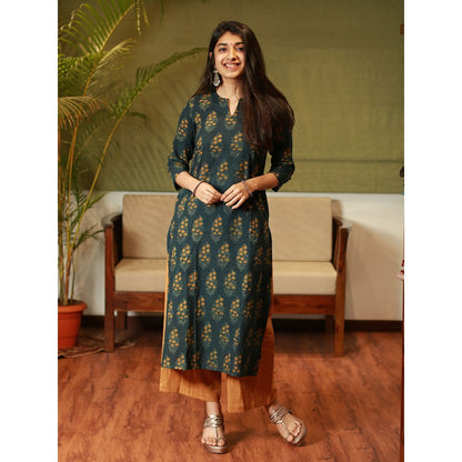 The Indian Ethnic Co. Kiya Ajrakh Cotton Kurta