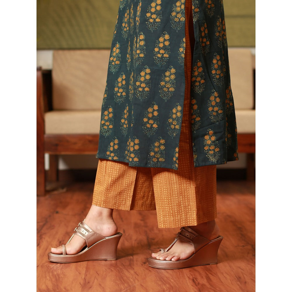 The Indian Ethnic Co. Kiya Ajrakh Cotton Kurta