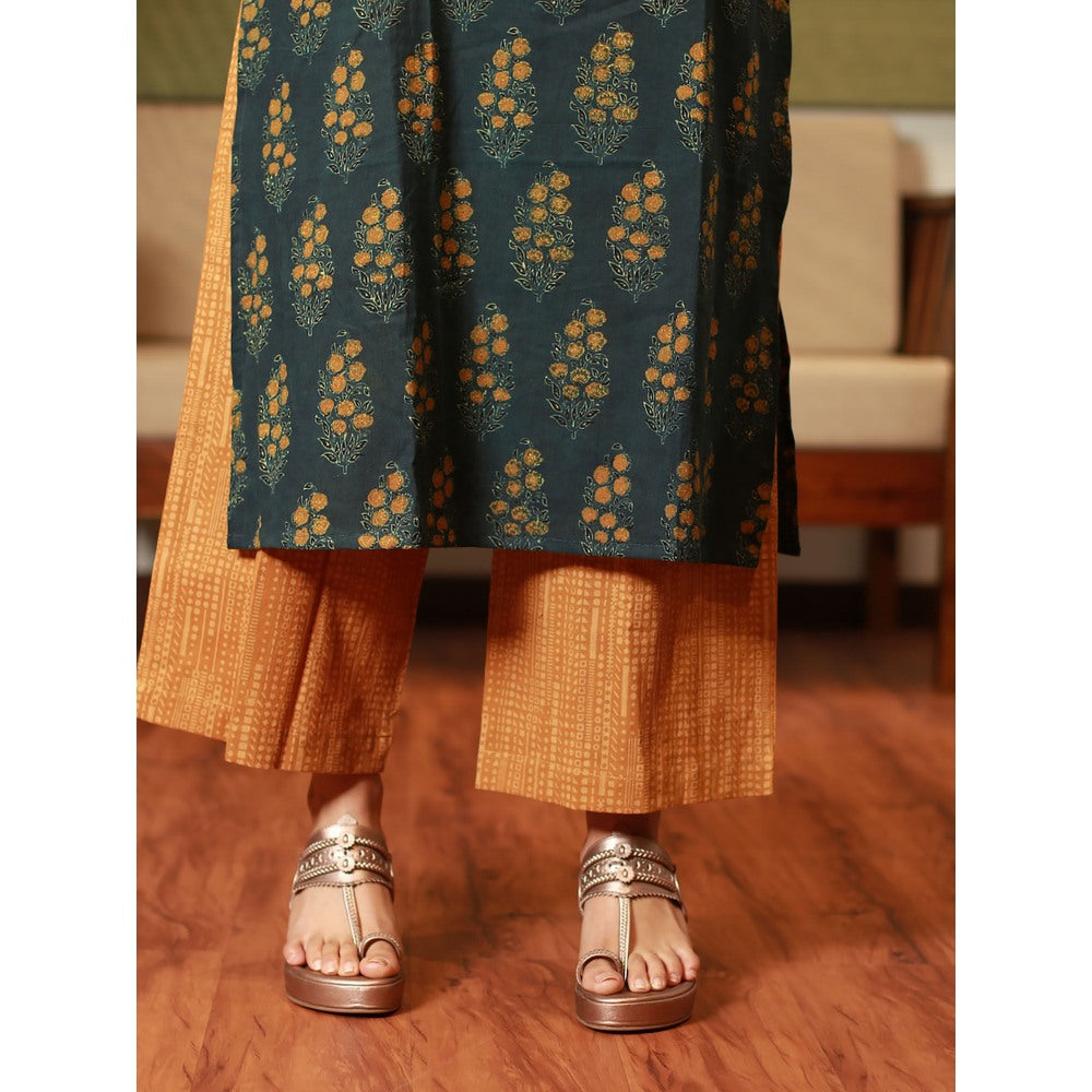The Indian Ethnic Co. Kiya Ajrakh Cotton Kurta