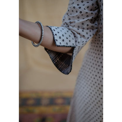 The Indian Ethnic Co. Chaitra Cotton Kali Hand Printed Kurta