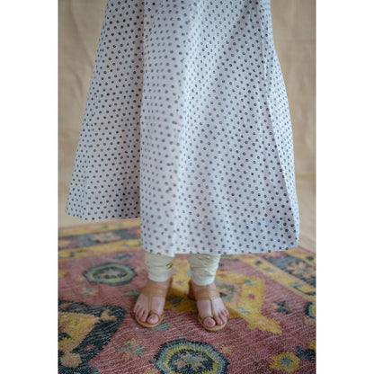 The Indian Ethnic Co. Chaitra Cotton Kali Hand Printed Kurta