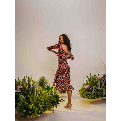 THE IASO Multi-Color Haru Midi Dress