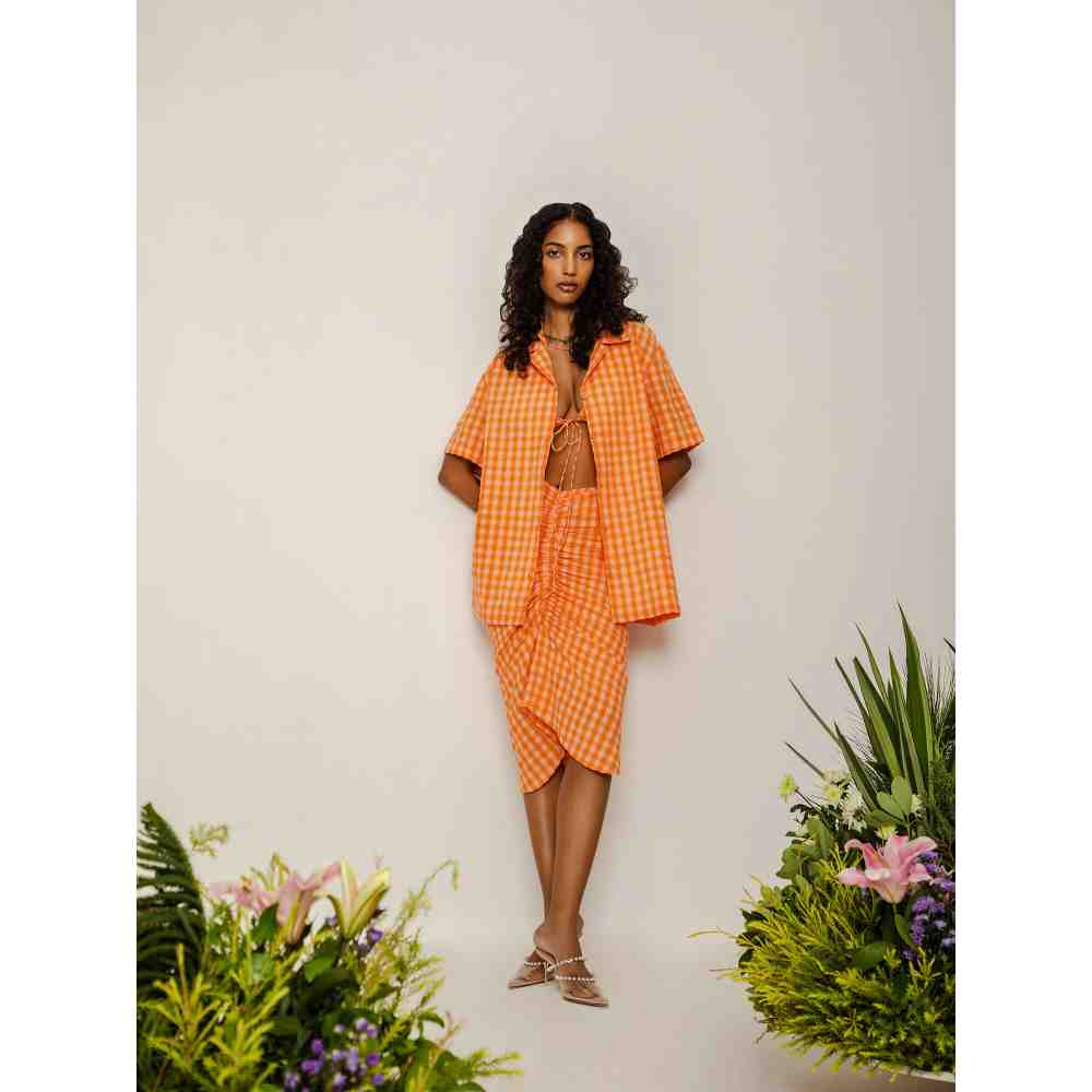THE IASO Orange Kaz Matching Beach (Set of 3)