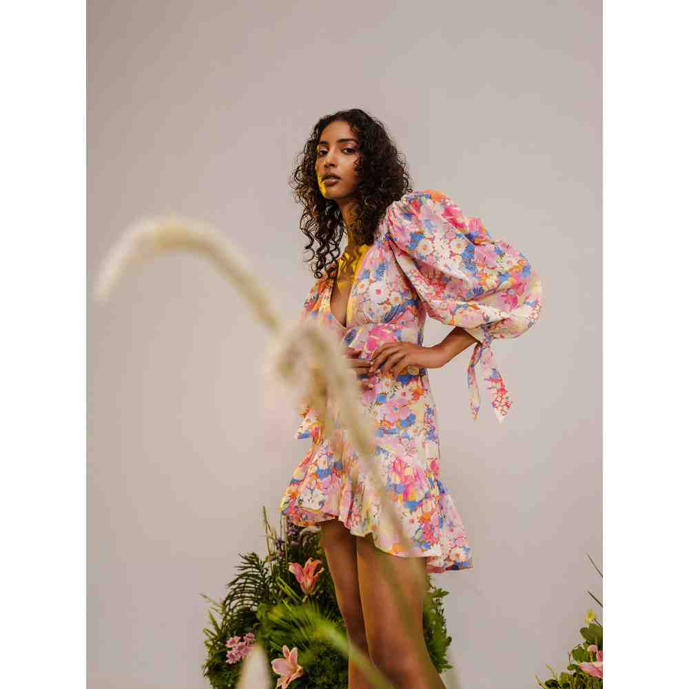 THE IASO Pink Manami Mini Dress