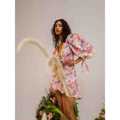 THE IASO Pink Manami Mini Dress