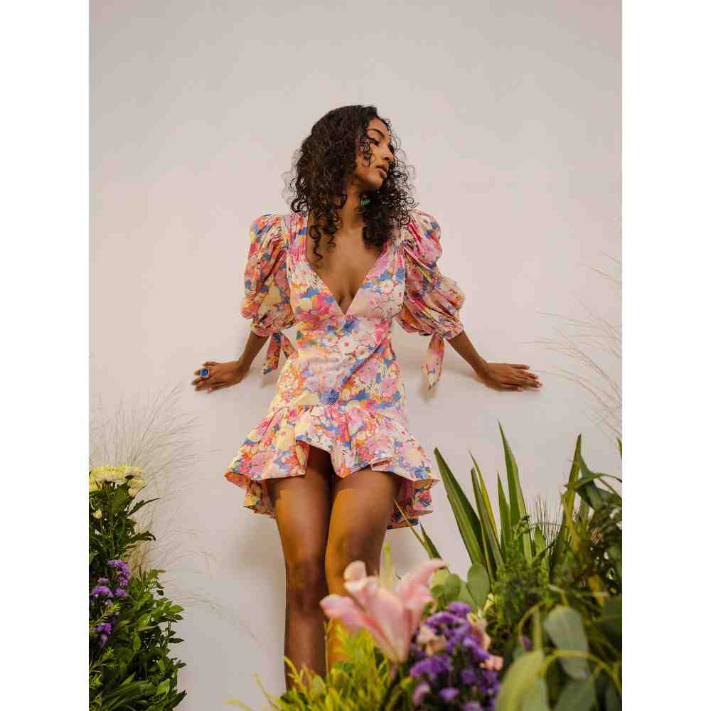 THE IASO Pink Manami Mini Dress