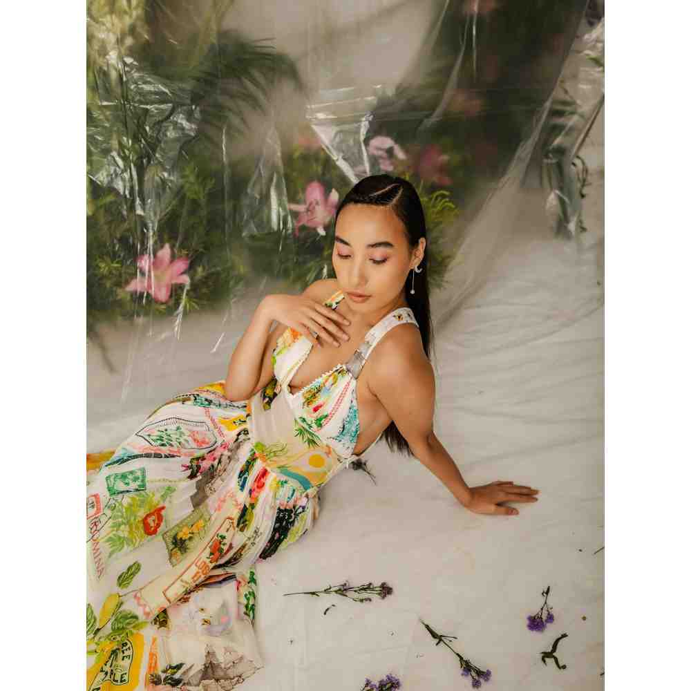 THE IASO Multi-Color Koto Midi Dress