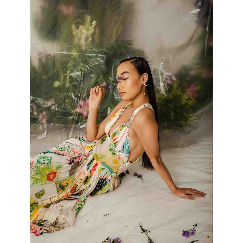 THE IASO Multi-Color Koto Midi Dress