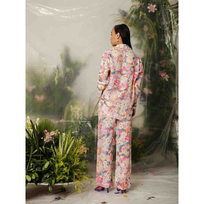 THE IASO Pink Manami Matching Shirt and Pant (Set of 2)