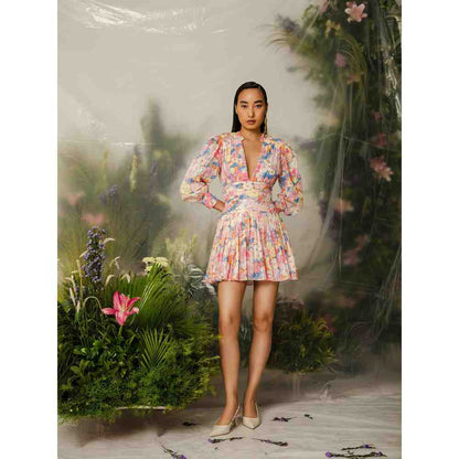 THE IASO Pink Manami Mini Dress