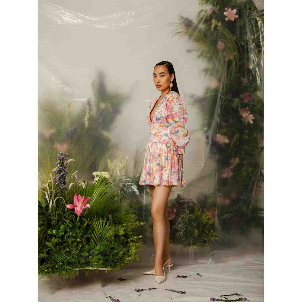 THE IASO Pink Manami Mini Dress