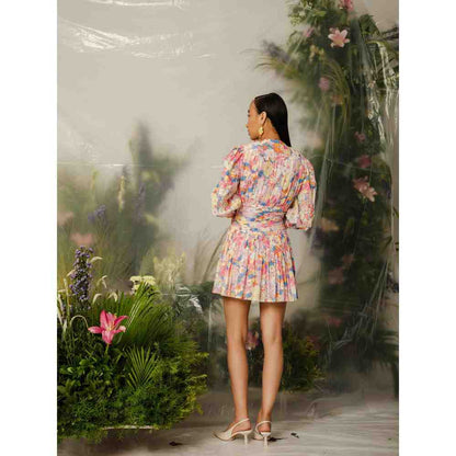 THE IASO Pink Manami Mini Dress