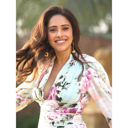 THE IASO Turquoise Garden Mini Dress