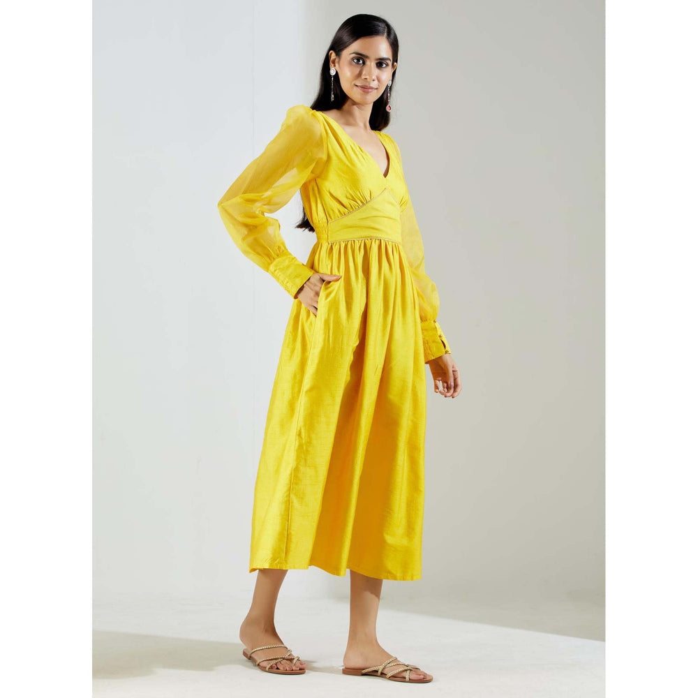 The Indian Cause Yellow Electra Dress