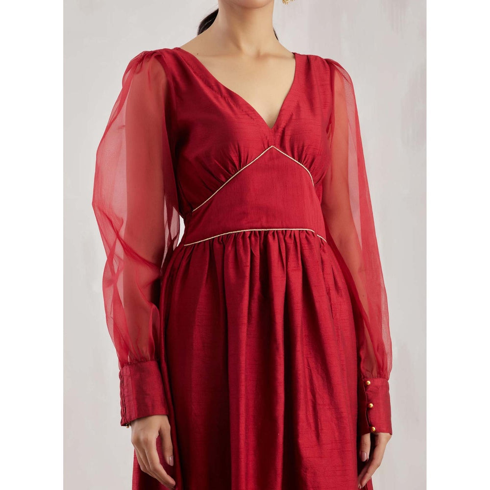 The Indian Cause Red Electra Dress