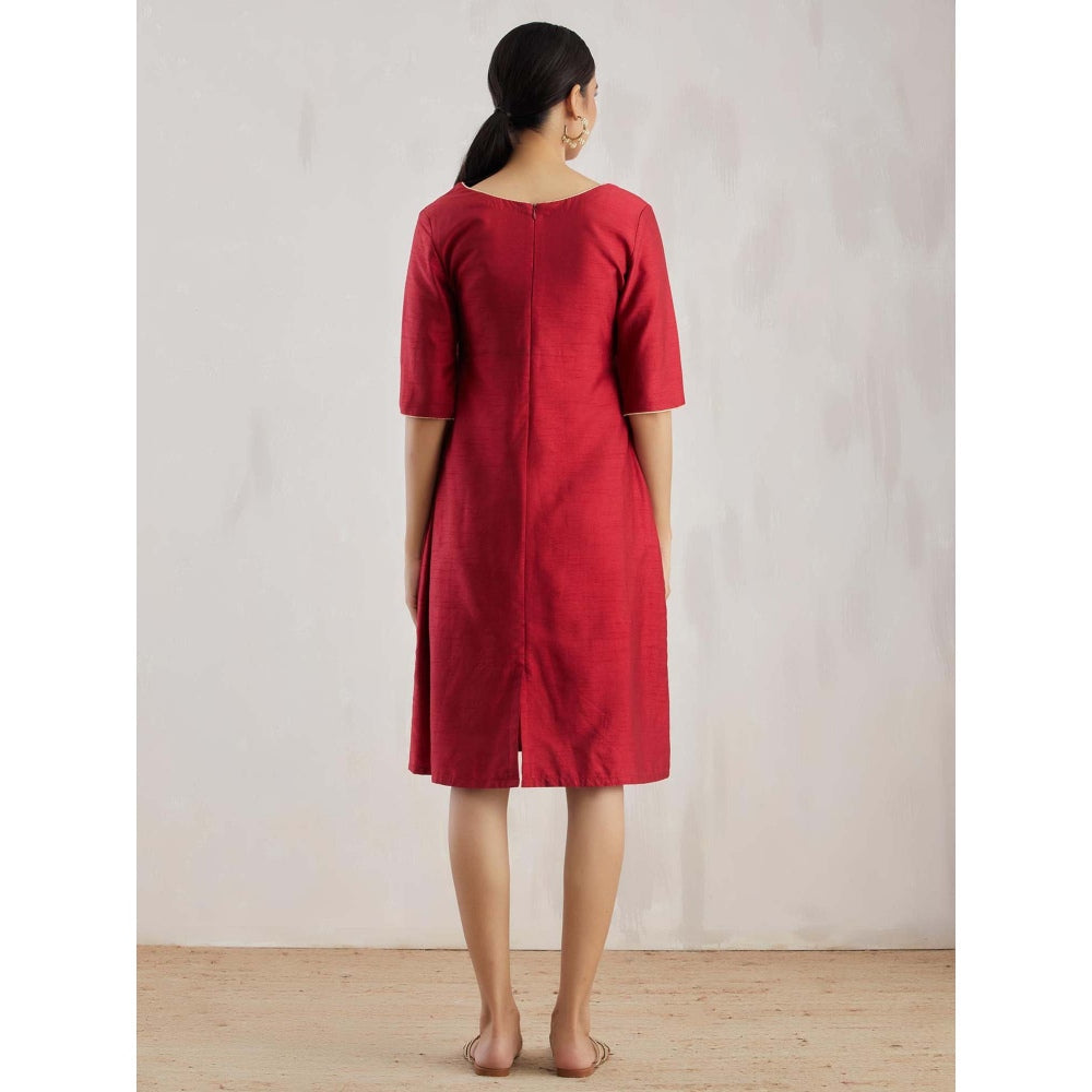 The Indian Cause Red Markab Dress