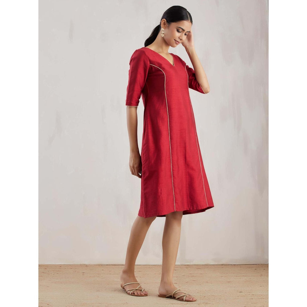 The Indian Cause Red Markab Dress
