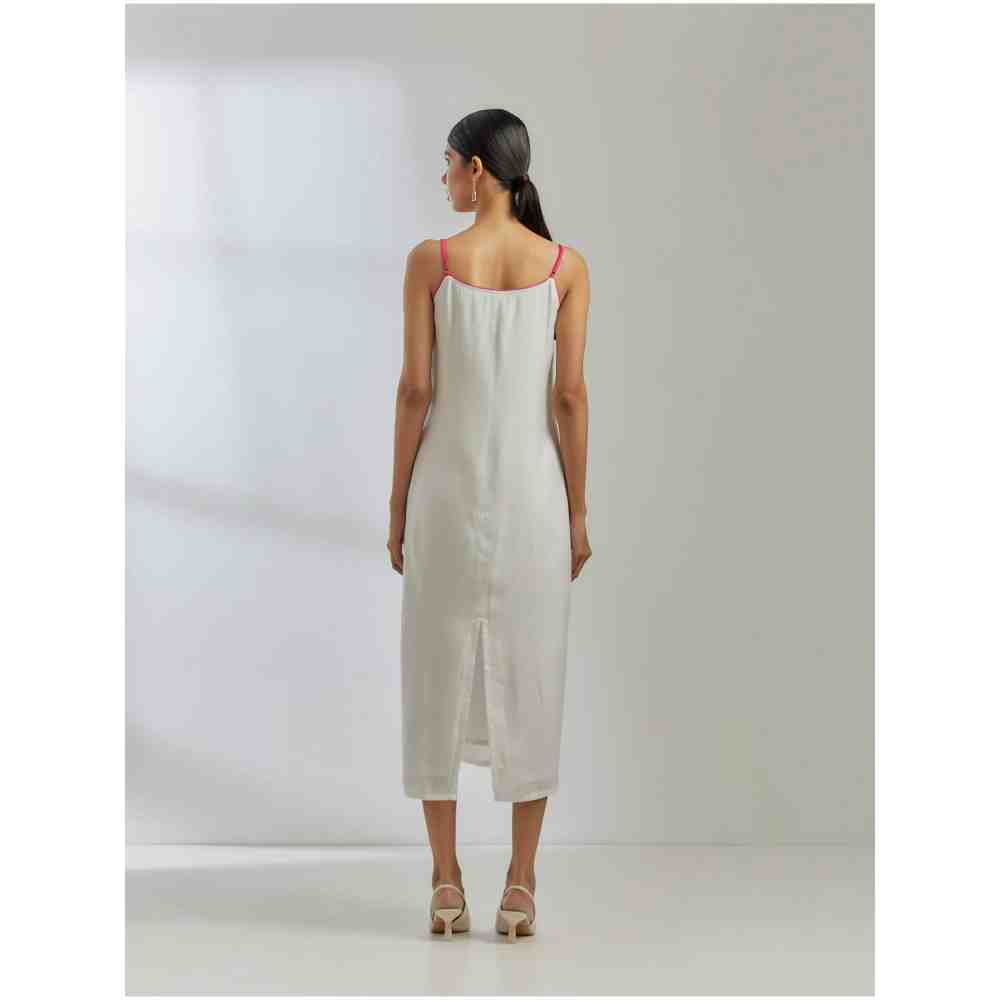 TIC White Silk Strappy Dress