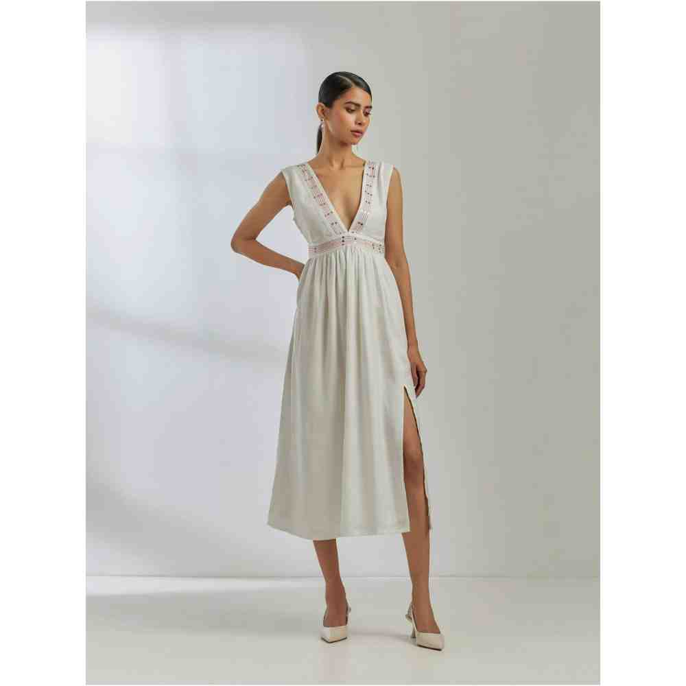 TIC White Silk Sirgus Dress