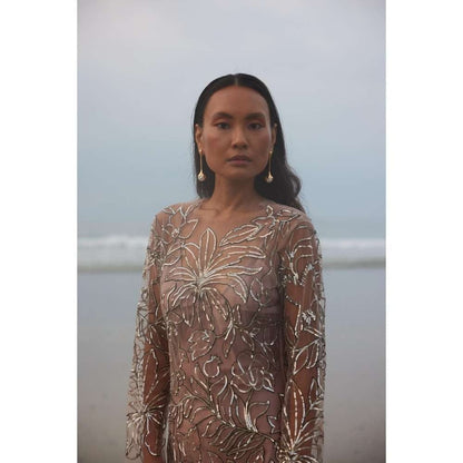 Twinkle Hanspal Hand-Embroidered Short Dress