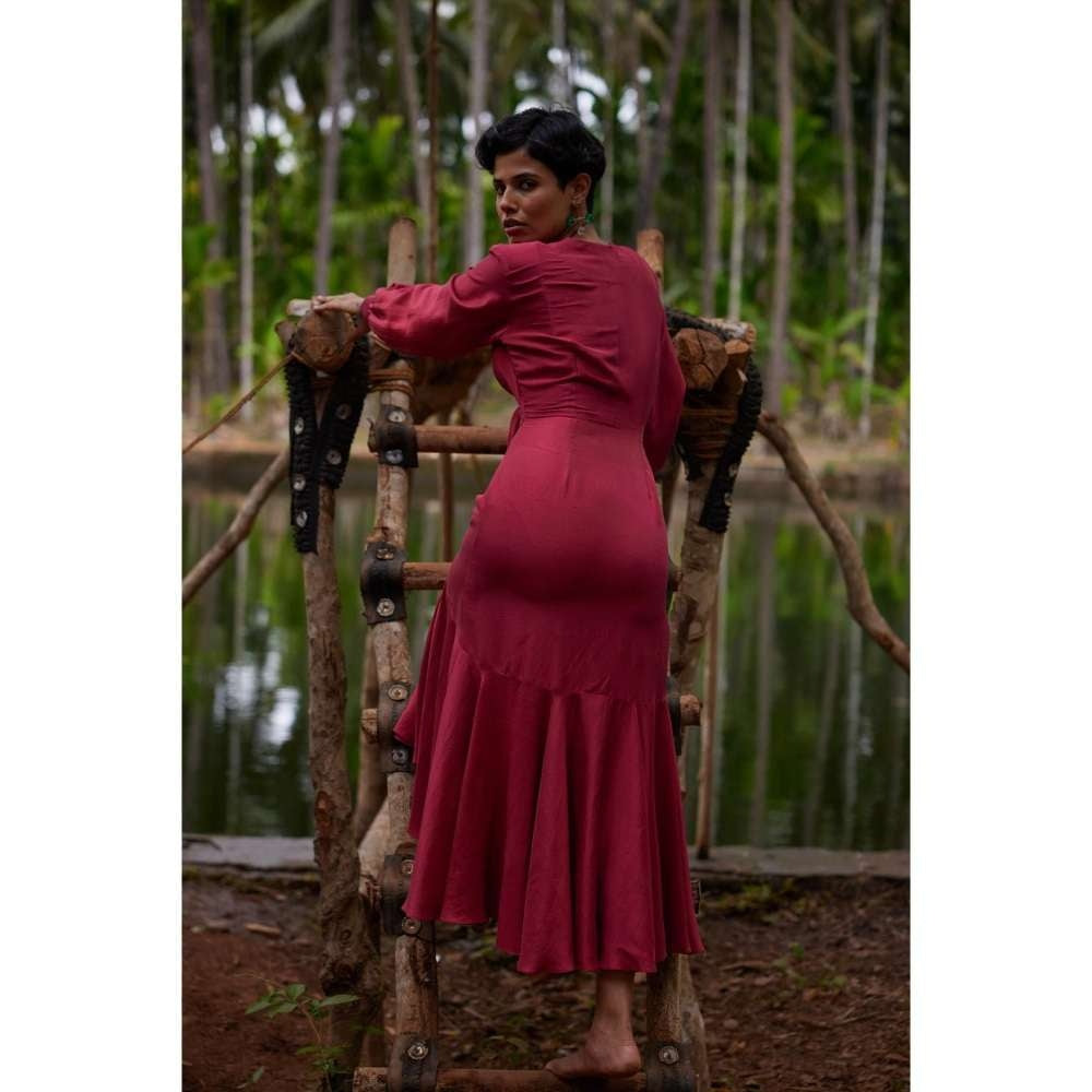 Twinkle Hanspal Tie-Up Dress with Knotted Front