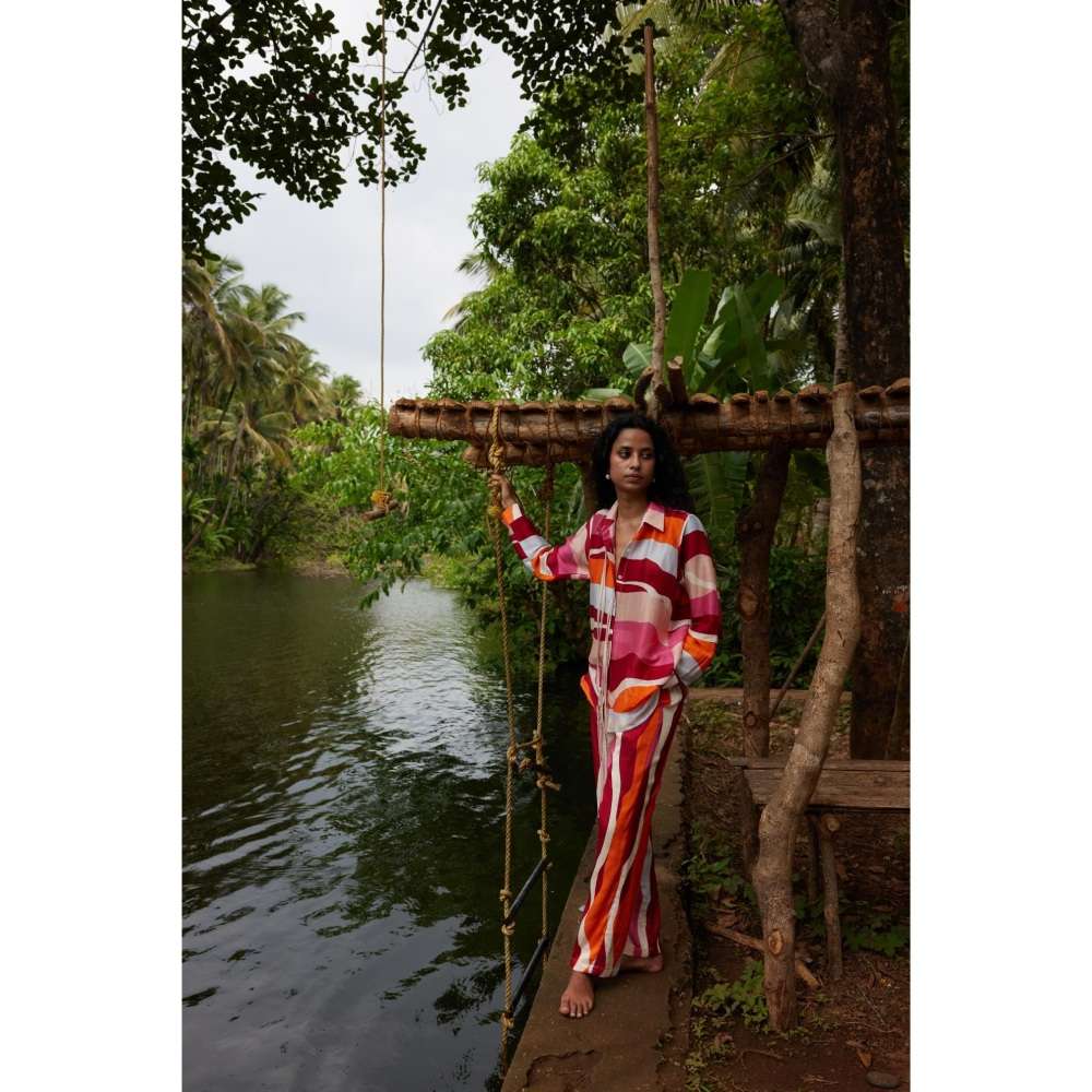 Twinkle Hanspal Printed Shirt with Pant (Set of 2)