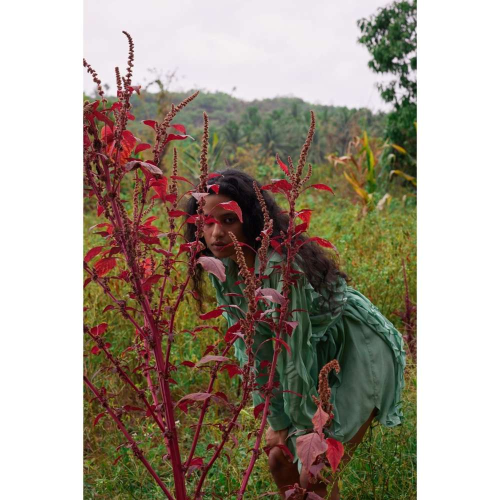 Twinkle Hanspal Shirt Dress with Frills Detailing