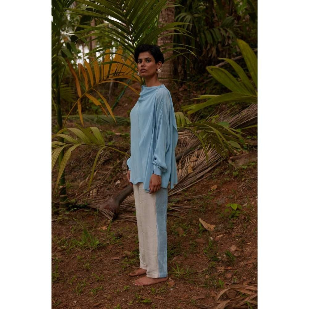 Twinkle Hanspal Scarf Shirt with Drapes