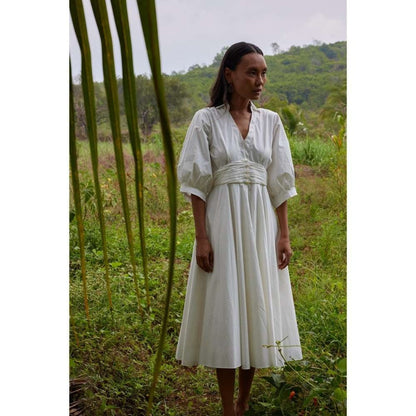 Twinkle Hanspal Midi Dress with Midrif Details