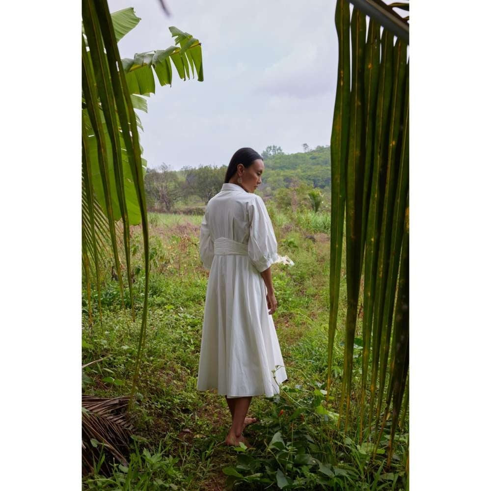 Twinkle Hanspal Midi Dress with Midrif Details