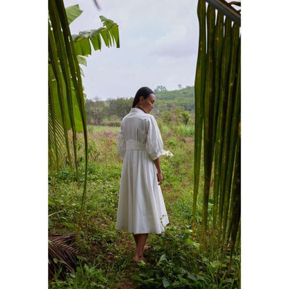 Twinkle Hanspal Midi Dress with Midrif Details