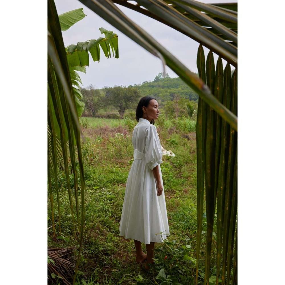 Twinkle Hanspal Midi Dress with Midrif Details