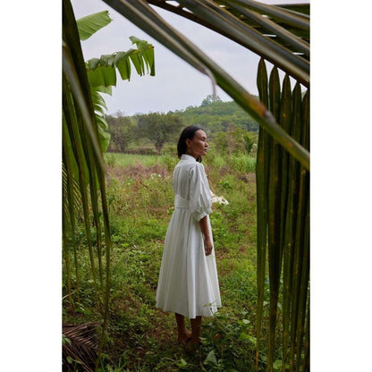 Twinkle Hanspal Midi Dress with Midrif Details