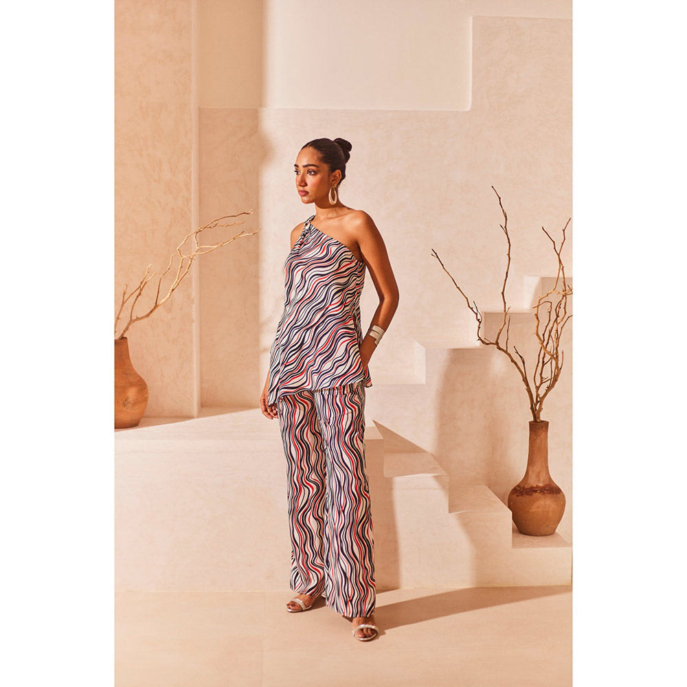 Urban Suburban Printed Wide Pants with Pockets