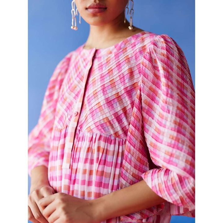 Uri by Mrunalini Rao Cookie Pink Short Dress