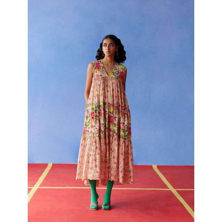 Uri by Mrunalini Rao Soiree Multicolor Midi Dress