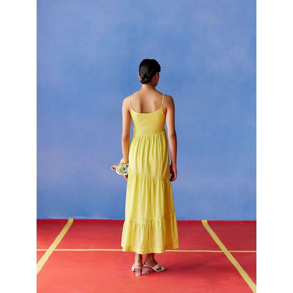 Uri by Mrunalini Rao Azalea Yellow Maxi Dress