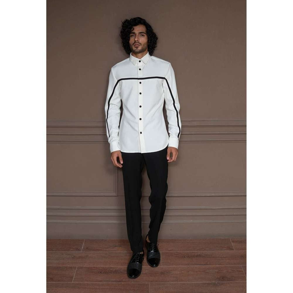 Varun Chakkilam Arctic Blanc Streak Shirt
