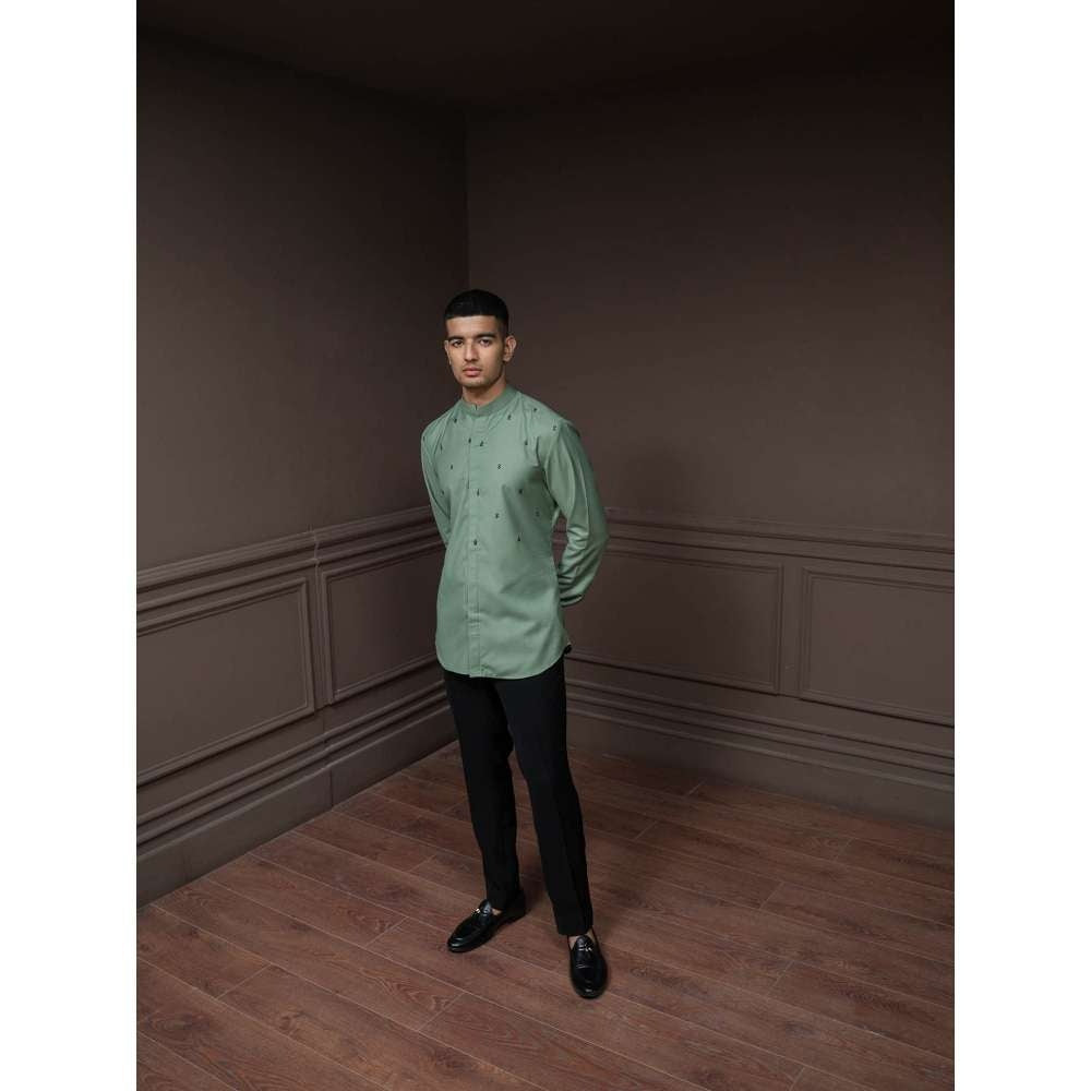Varun Chakkilam Autumn Sage Speckle Shirt