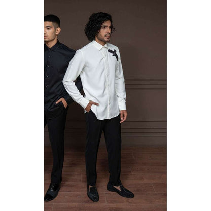 Varun Chakkilam Winter Tide White Sorbet Shirt