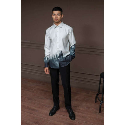 Varun Chakkilam Ivory Midnight Forest Shirt