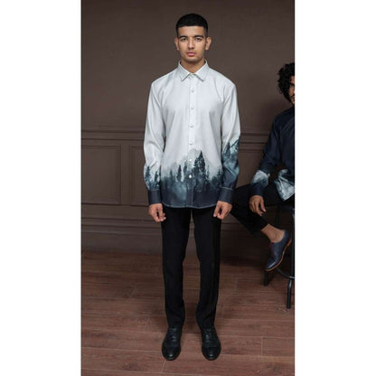 Varun Chakkilam Ivory Midnight Forest Shirt