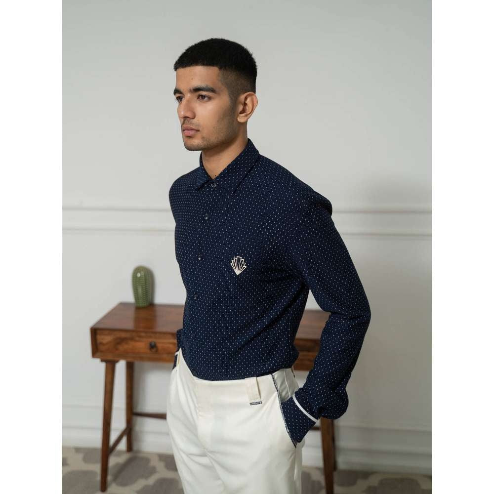 Varun Chakkilam Sundown Navy Blue Zenith Shirt